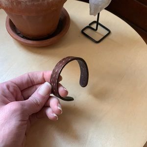 Brown Leather Cuff Bracelet
